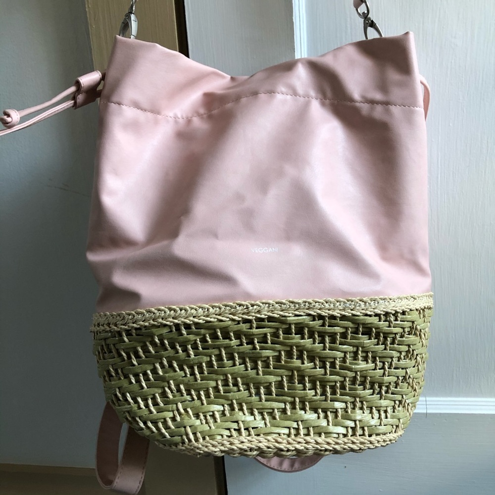 Veggani “maryjane” bag Laotian artisan empowerment, vegan leather